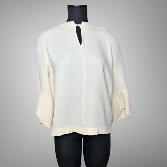 Hermes NWT Silk Blouse Top Shirt Size 38 Made in France Super High Quality